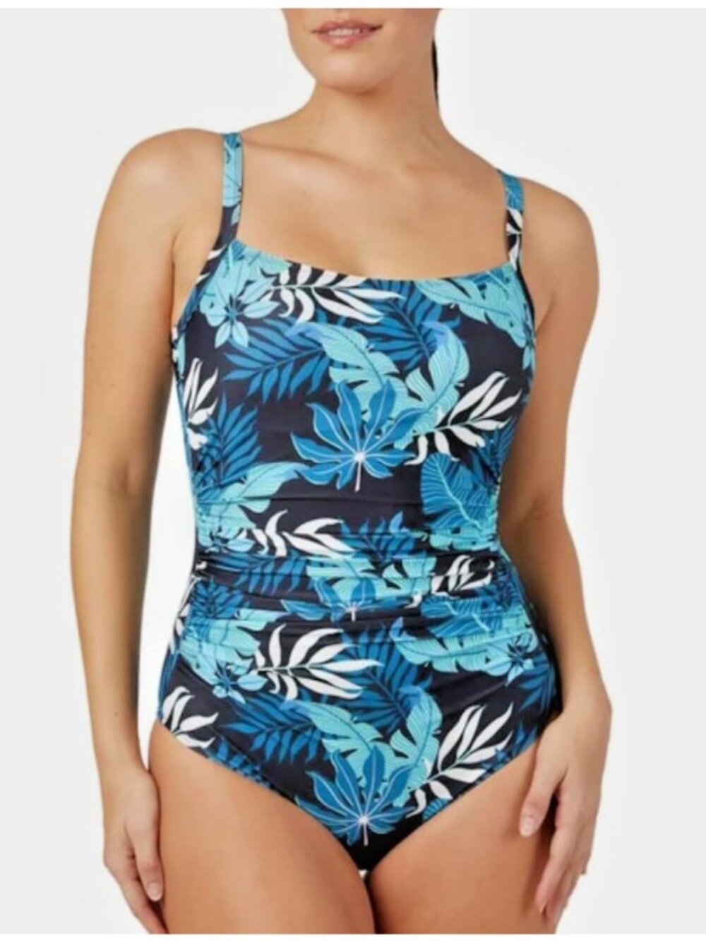 New 32 Degrees Cool Full Coverage One Piece Swimsuit & Adjustable Strap-Small